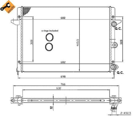 NRF 53959A Radiator, engine cooling - 1