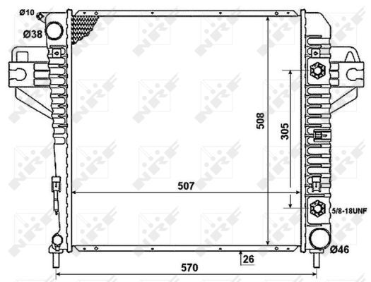 NRF 53961 Radiator, engine cooling - 2