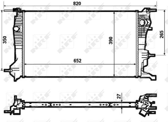 NRF 53964 Radiator, engine cooling - 5