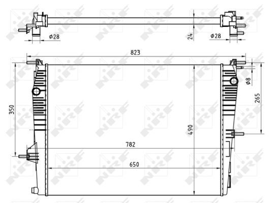 NRF 53965 Radiator, engine cooling - 1