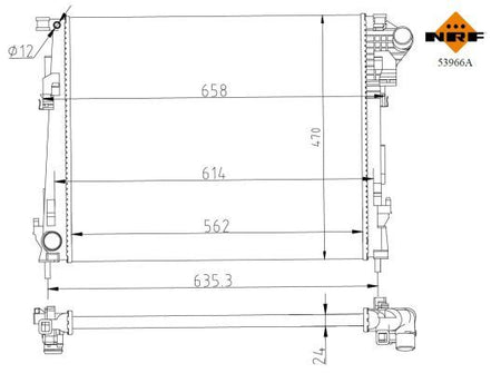 NRF 53966A Radiator, engine cooling - 5