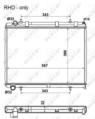 NRF 53973 Radiator, engine cooling - 4