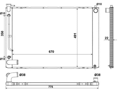 NRF 53974 Radiator, engine cooling - 5