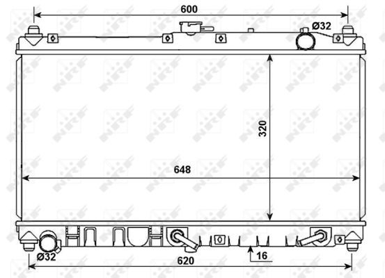 NRF 53977 Radiator, engine cooling - 1