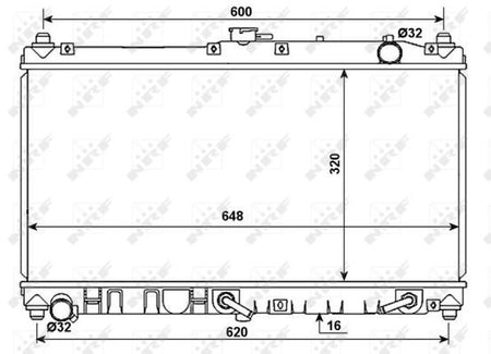 NRF 53977 Radiator, engine cooling - 1