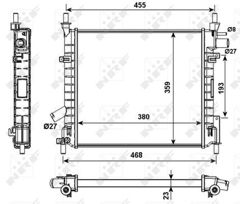 NRF 53989 Radiator, engine cooling - 5