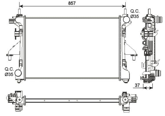 NRF 54202 Radiator, engine cooling - 5