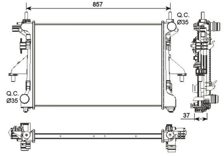 NRF 54202 Radiator, engine cooling - 5
