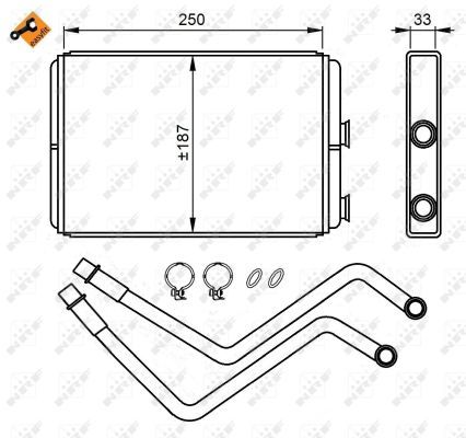 NRF 54211A Heat Exchanger, interior heating - 6
