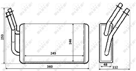 NRF 54230 Heat Exchanger, interior heating - 5