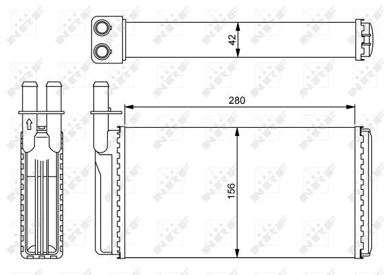 NRF 54243 Heat Exchanger, interior heating - 6