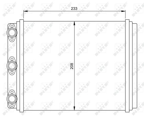 NRF 54249 Heat Exchanger, interior heating - 5