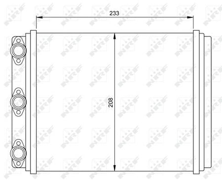 NRF 54249 Heat Exchanger, interior heating - 5