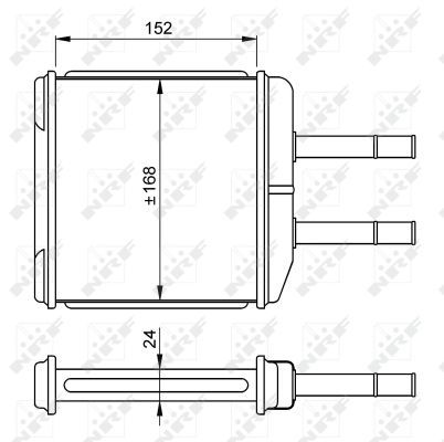 NRF 54260A Heat Exchanger, interior heating - 6