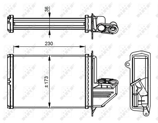 NRF 54294 Heat Exchanger, interior heating - 5