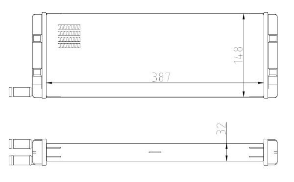 NRF 54408 Heat Exchanger, interior heating - 5