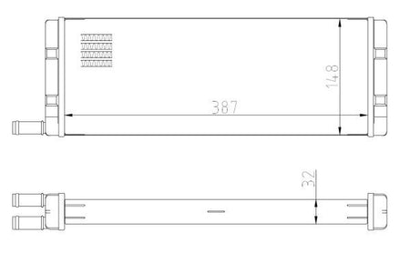 NRF 54408 Heat Exchanger, interior heating - 5
