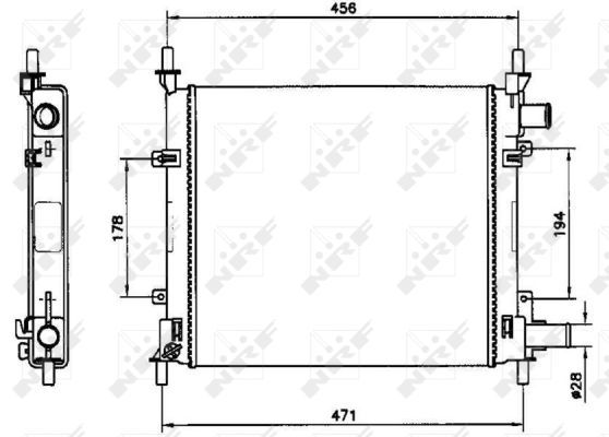 NRF 54601A Radiator, engine cooling - 5
