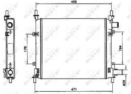 NRF 54601A Radiator, engine cooling - 5