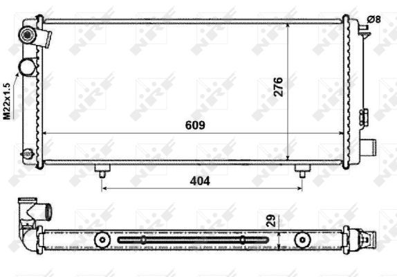 NRF 54628 Radiator, engine cooling - 5