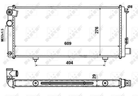 NRF 54628 Radiator, engine cooling - 5