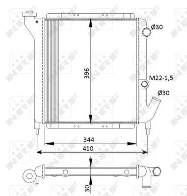 NRF 54641 Radiator, engine cooling - 4