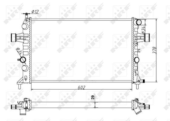 NRF 54668A Radiator, engine cooling - 5