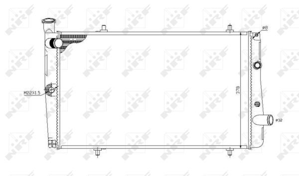 NRF 54669A Radiator, engine cooling - 5
