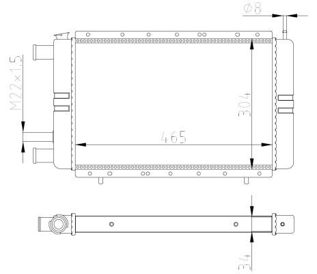 NRF 54684 Radiator, engine cooling - 5