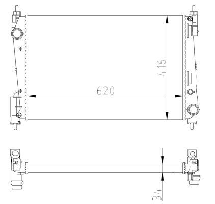 NRF 54752A Radiator, engine cooling - 5