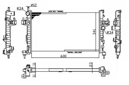 NRF 54753A Radiator, engine cooling - 5