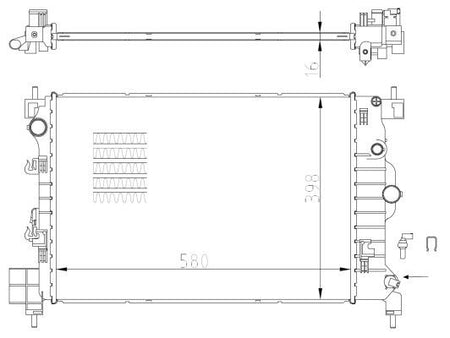 NRF 550003 Radiator, engine cooling - 5