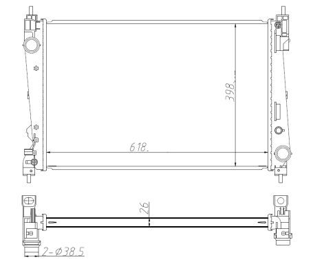 NRF 550005 Radiator, engine cooling - 5