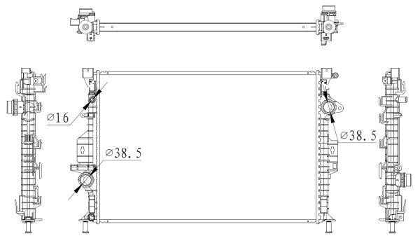 NRF 550006 Radiator, engine cooling - 5