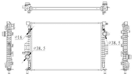 NRF 550006 Radiator, engine cooling - 5