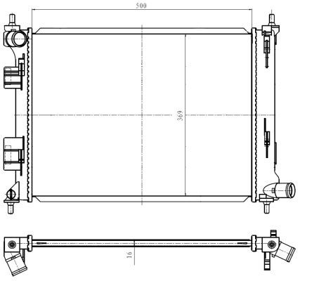 NRF 550010 Radiator, engine cooling - 5