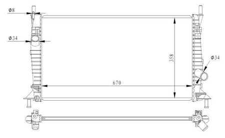 NRF 550014 Radiator, engine cooling - 1