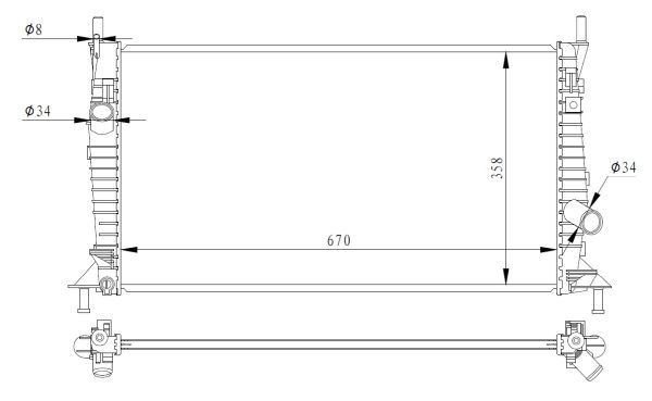 NRF 550014 Radiator, engine cooling - 1