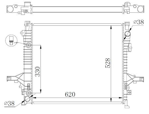 NRF 550019 Radiator, engine cooling - 5