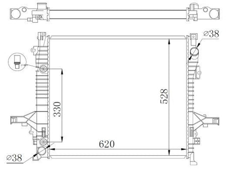NRF 550019 Radiator, engine cooling - 5