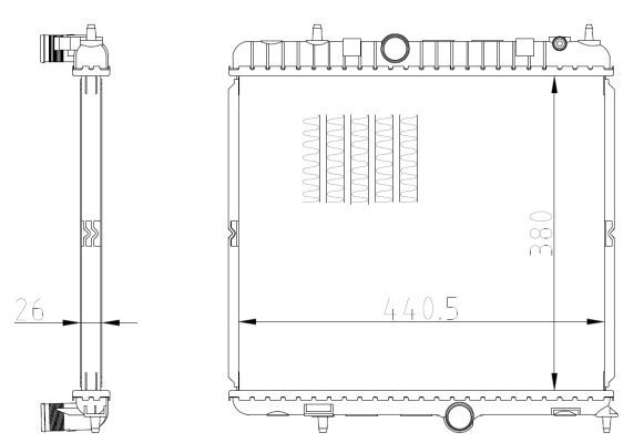 NRF 550021 Radiator, engine cooling - 5