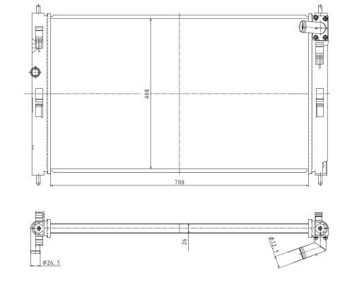 NRF 550023 Radiator, engine cooling - 5