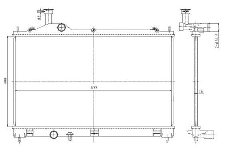 NRF 550025 Radiator, engine cooling - 5