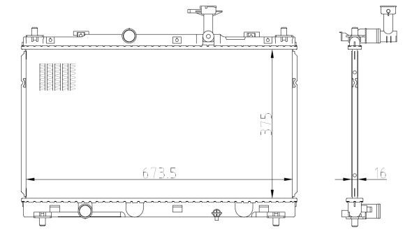NRF 550031 Radiator, engine cooling - 5
