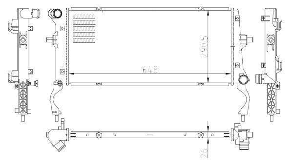 NRF 550034 Radiator, engine cooling - 5