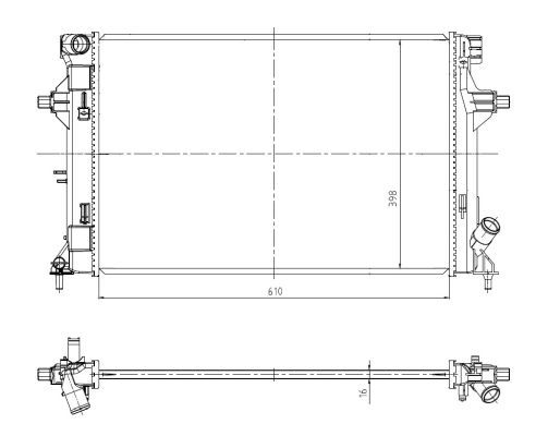 NRF 550035 Radiator, engine cooling - 2
