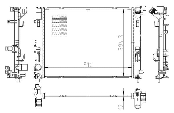 NRF 550038 Radiator, engine cooling - 1