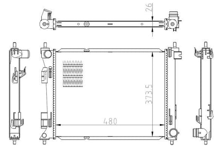 NRF 550039 Radiator, engine cooling - 5