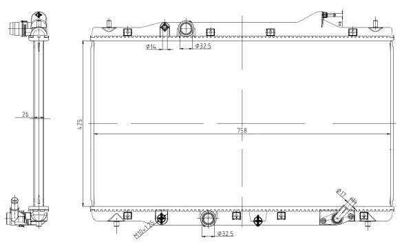 NRF 550040 Radiator, engine cooling - 5
