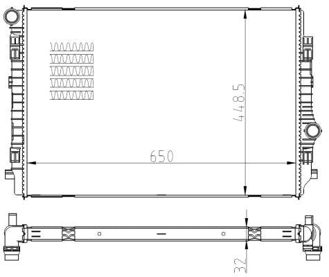NRF 550081 Radiator, engine cooling - 5